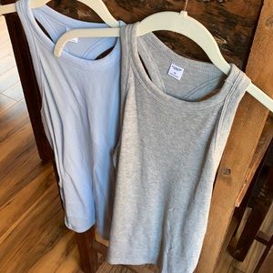Maternity Old Navy active wear racer back tank tops (lot of two, size XS)